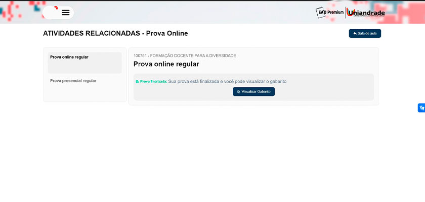 AVA - Ambiente Virtual de Aprendizagem